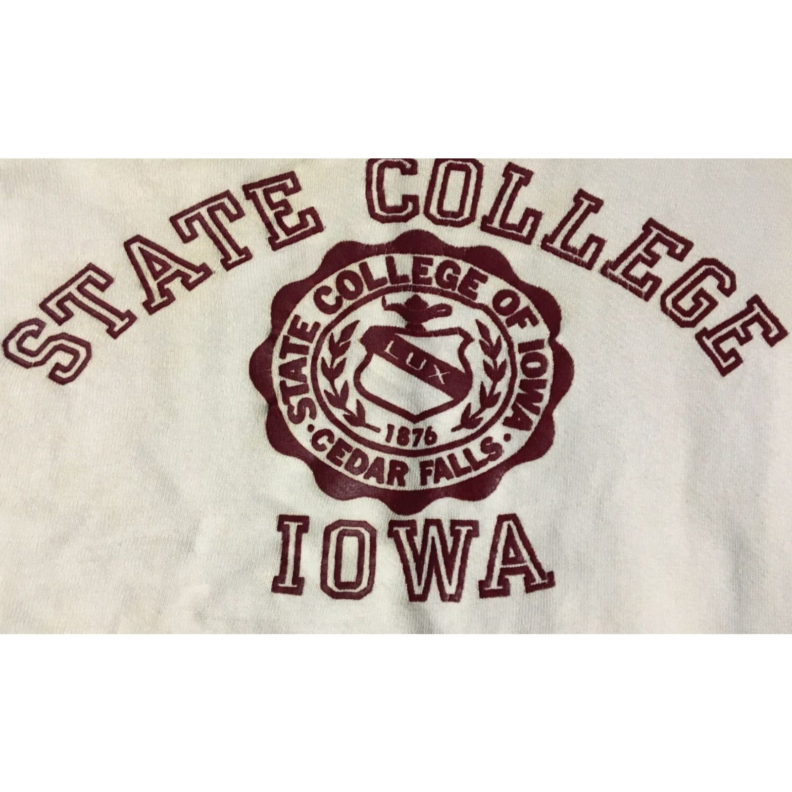 Vintage VINTAGE Iowa State College S Sweatshirt S White Gusset Short Sleeve Pullover College Aesthetic 60s 70s 80s 90s USA University Mens Size US S / EU 44-46 / 1 - 2 Thumbnail
