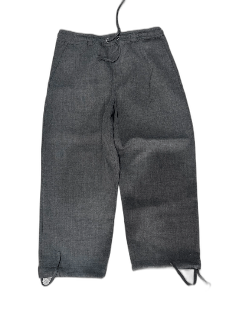 AMI Gray Wide Leg Wool Trousers Size US 42 / EU 58 - 1 Thumbnail