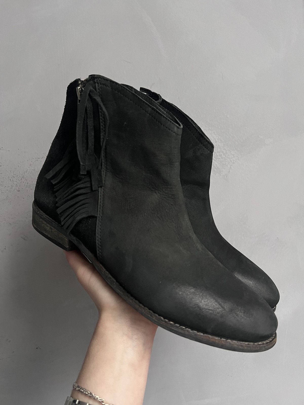 Hedi Slimane Rare suede boots western vibe Hedi slimane style 90s vibe Size US 8 / EU 41 - 3 Thumbnail