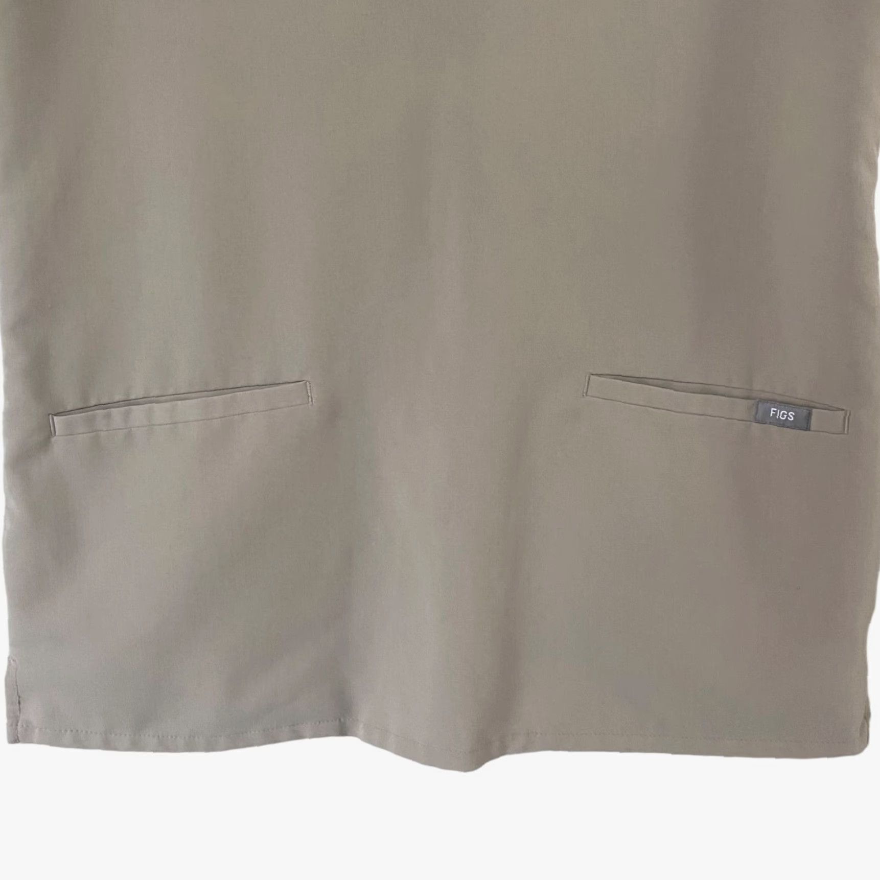 Vintage FIGS Casma Three-Pocket V-Neck Scrub Top Womens Small Tan Shirt Size S / US 4 / IT 40 - 6 Thumbnail