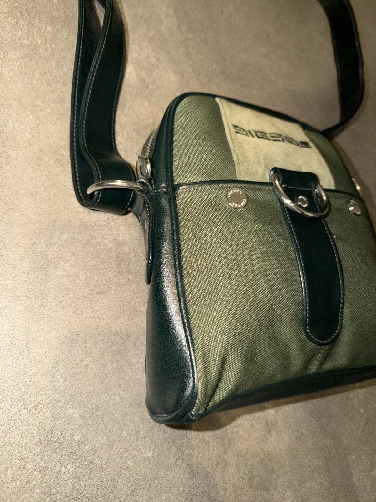 Diesel Diesel Green Crossbody Bag – Vintage Spare Parts Line Size ONE SIZE - 4 Thumbnail