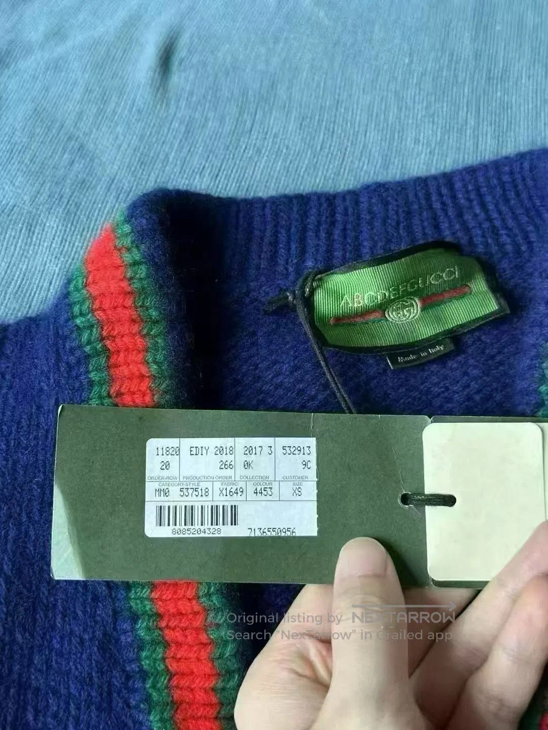 Gucci Guicci Red and Green Cardigan| Size US XS / EU 42 / 0 - 3 Thumbnail