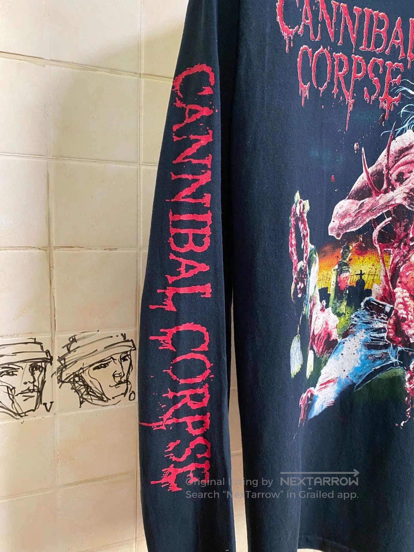 VINNY's Vintage Cannibal Corpse Long Sleeve Tee. Size US M / EU 48-50 / 2 - 4 Thumbnail