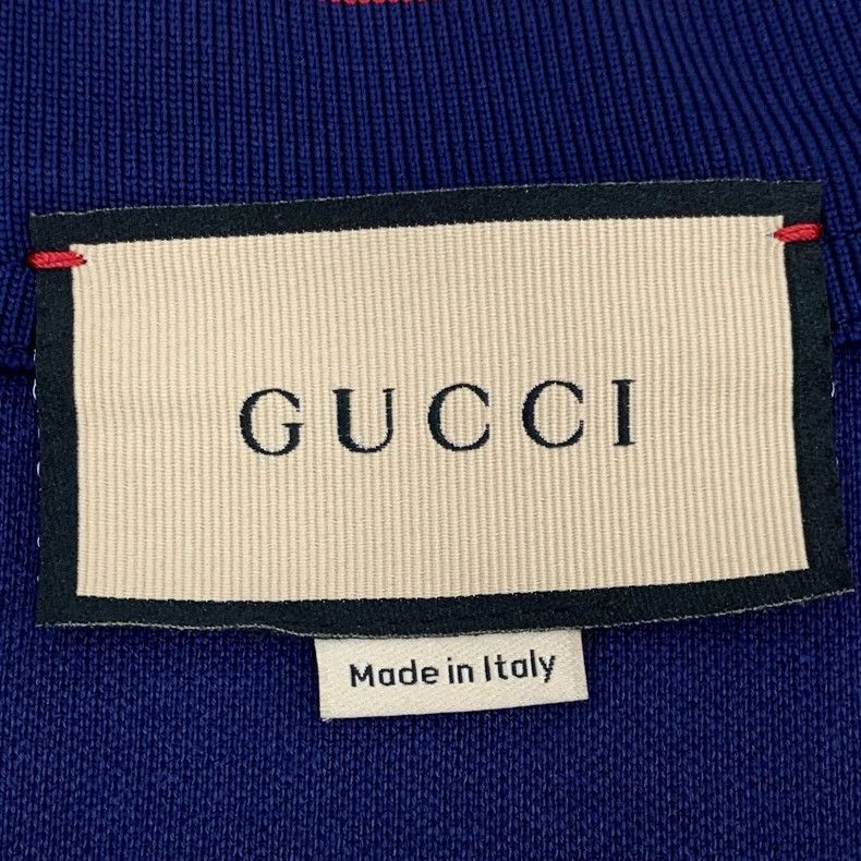 Gucci Gucci Dark blue striped logo embroidered cotton V-neck slee Size XS / US 0-2 / IT 36-38 - 5 Thumbnail