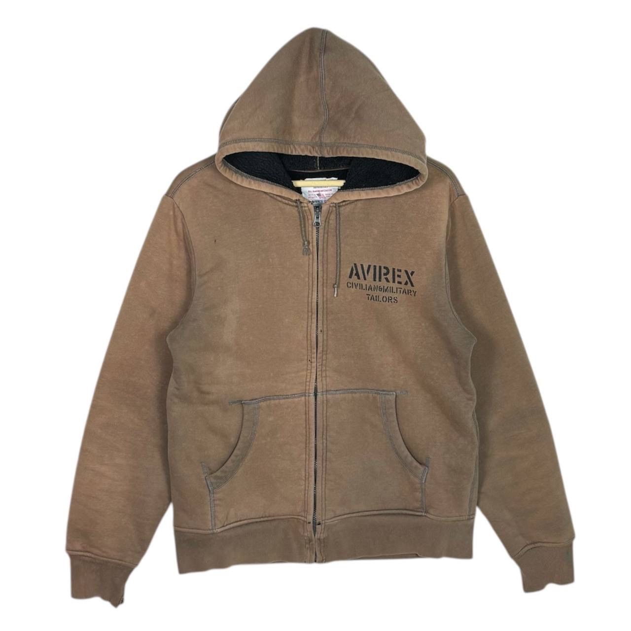 Avirex Vtg 90s Avirex Sherpa Lined Full Zip Hoodie Y2K Streetwear Size US XL / EU 56 / 4 - 1 Thumbnail