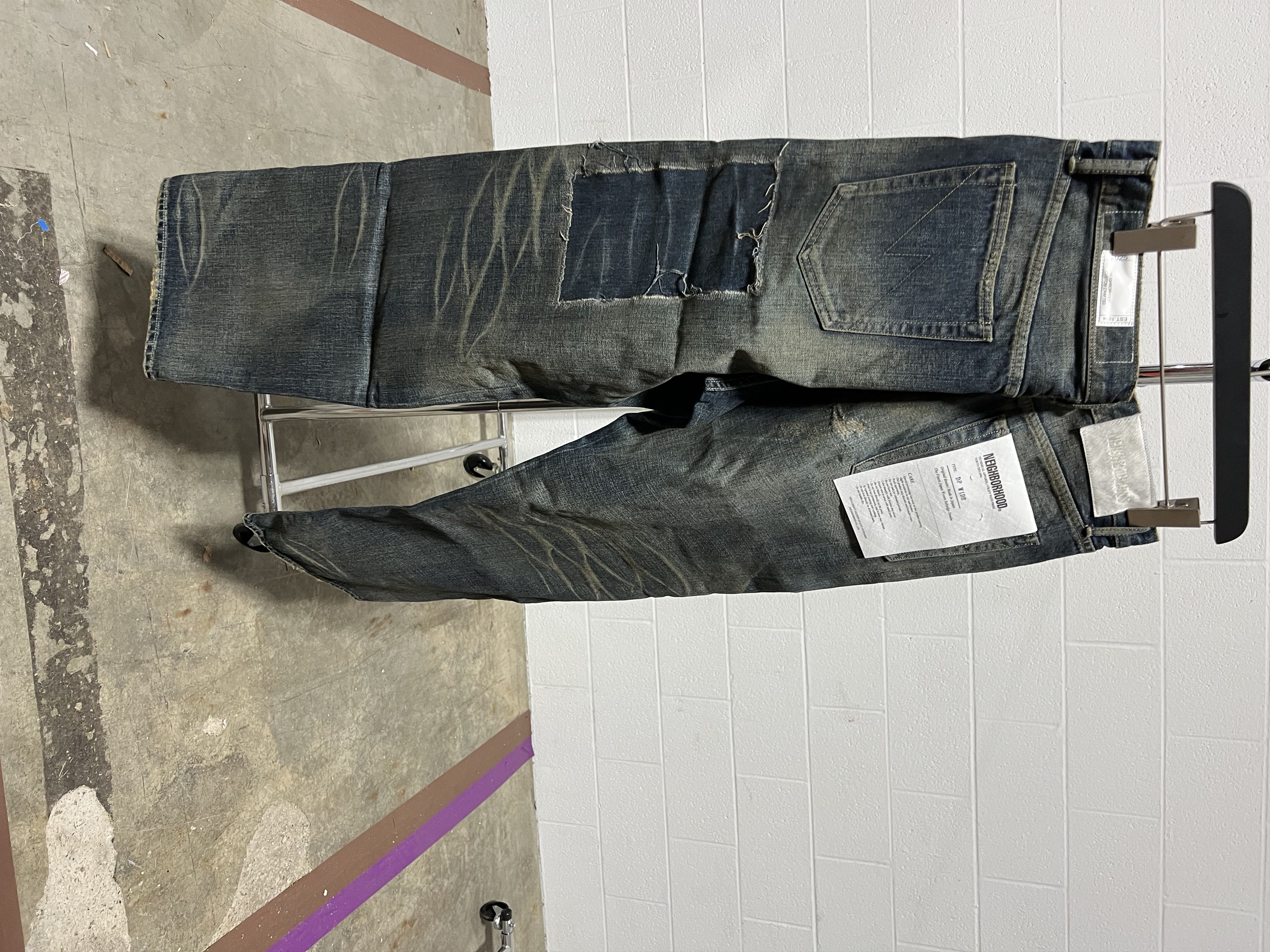 Neighborhood Savage Denim DP Wide Pants 'Indigo'