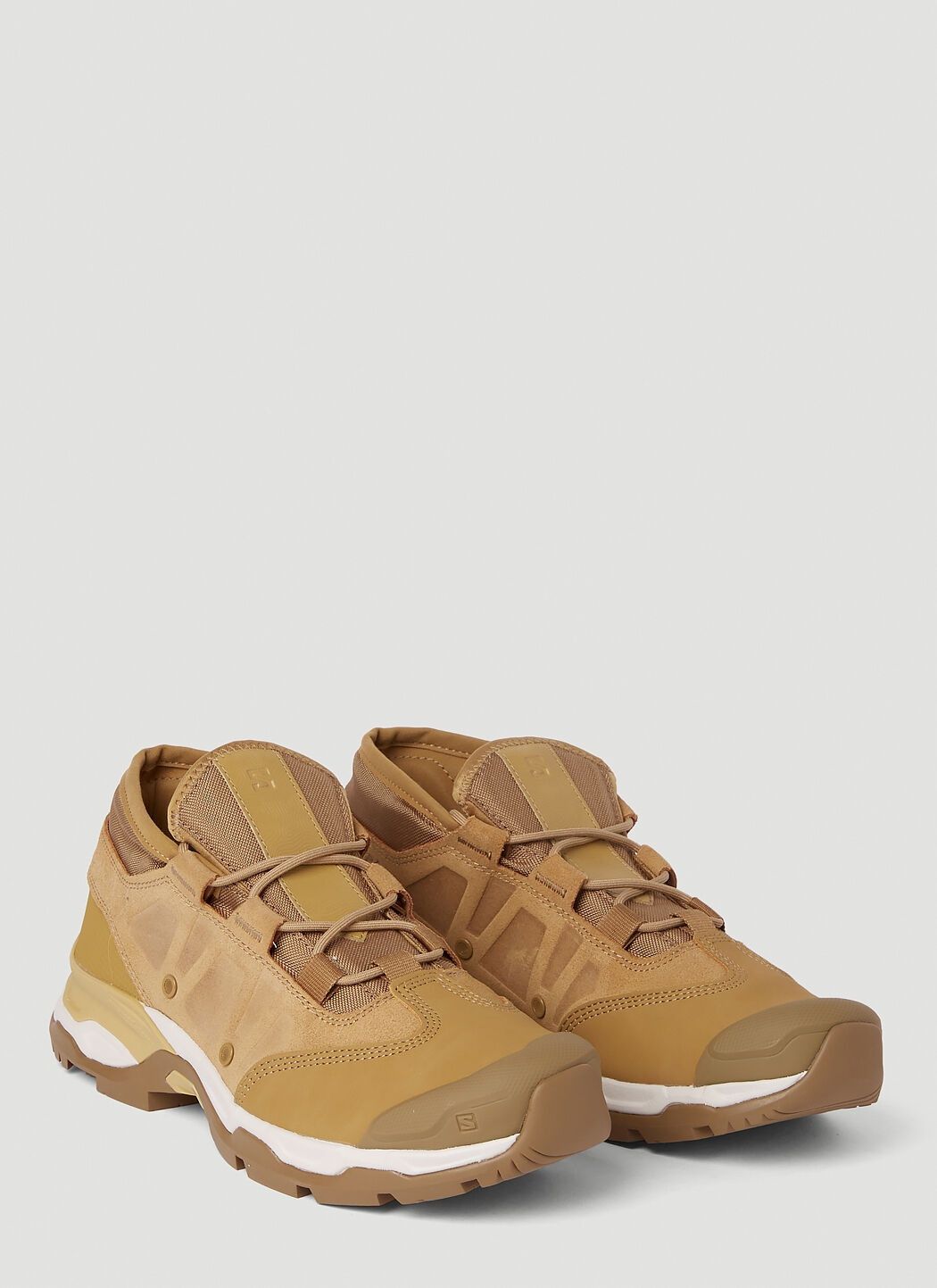 Salomon o1y0525 Logo Low-Top Sneakers in Brown Size US 7 / EU 40 - 5 Thumbnail