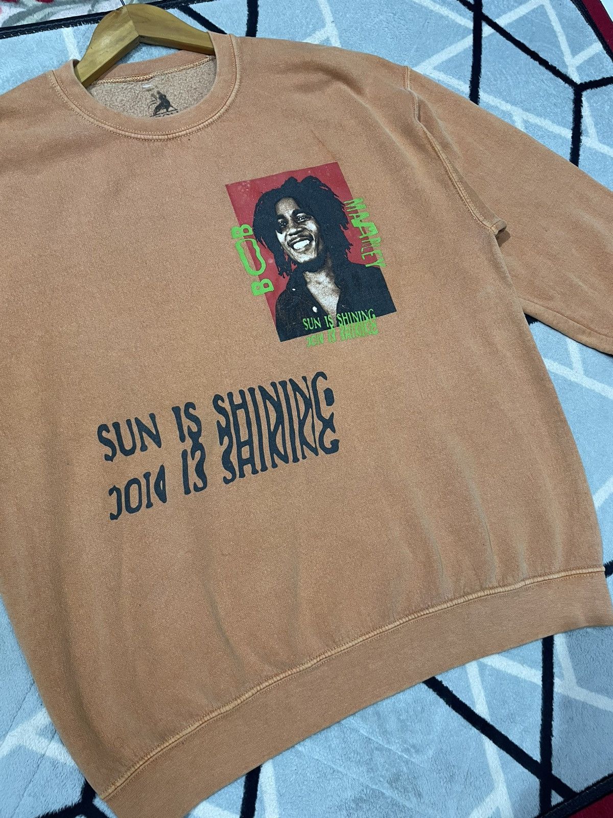 Band Tees × Bob Marley × Vintage Vintage Sweatshirt Bob marley Sun is Shining Size US M / EU 48-50 / 2 - 3 Thumbnail