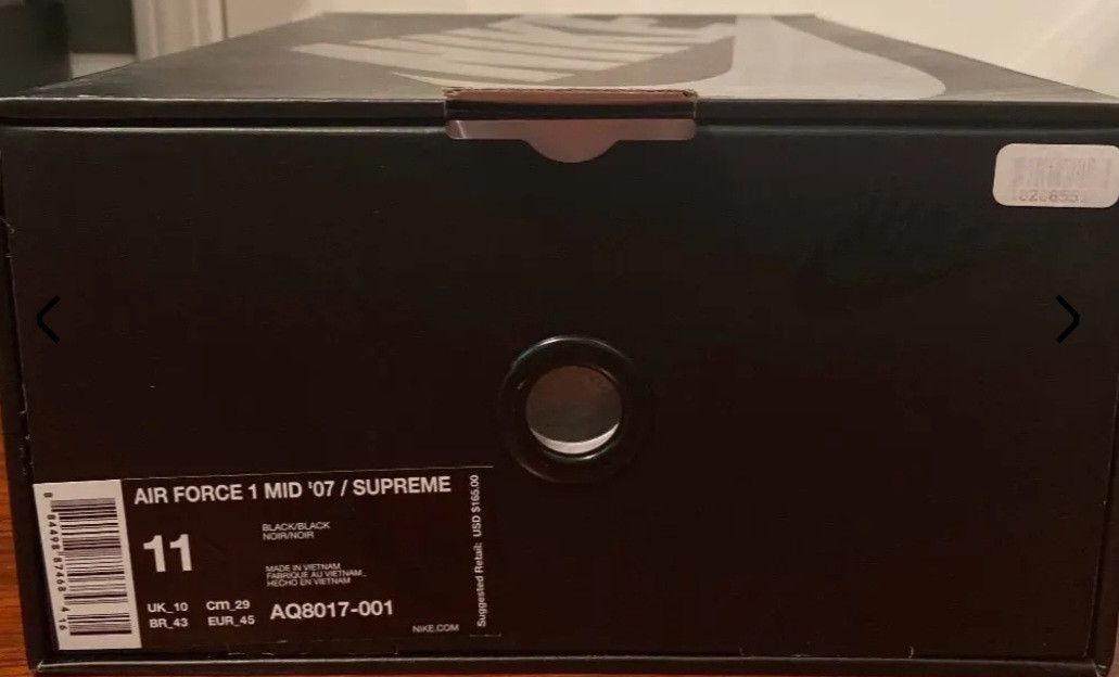 Nike × Supreme Supreme x NBA x Nike Airforce 1 Mid 07 Size US 11 / EU 44 - 6 Thumbnail