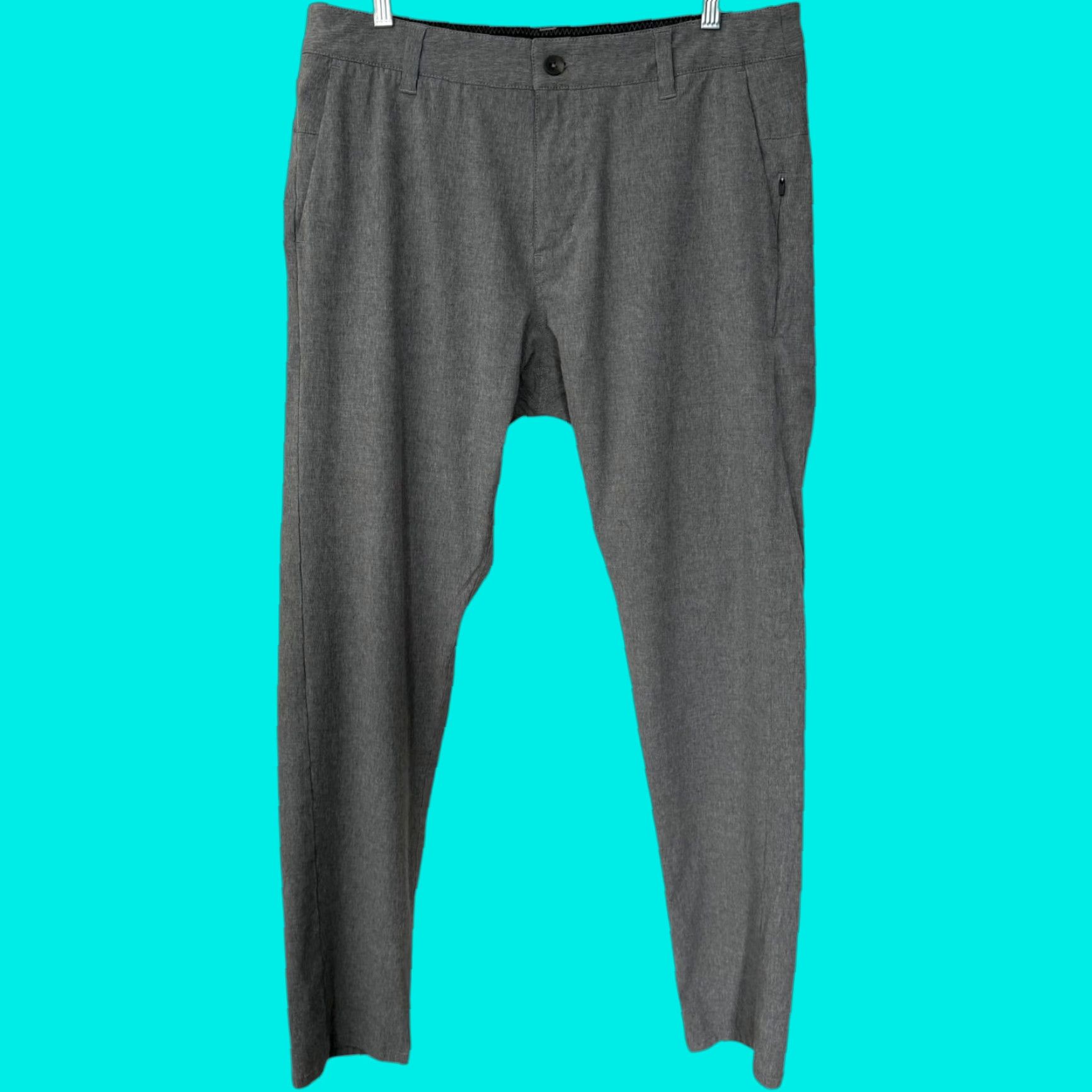 Vuori Vuori Aim Pants Gray Men Size 34 Performance Stretch Slim-Fit Golf Chino V431 Size US 34 / EU 50 - 1 Thumbnail