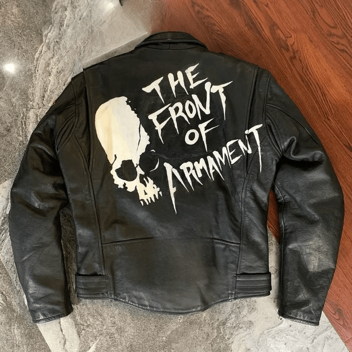 Genuine Leather × Japanese Brand Japan T.F.O.A Leather Biker Jacket Size US M / EU 48-50 / 2 - 4 Thumbnail