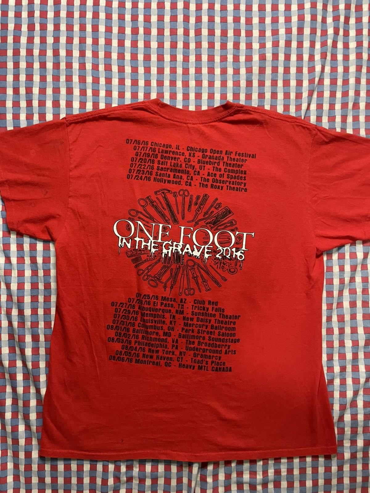 Other Vintage 2016 Carcass One foot in the grave tour shirt Size US L / EU 52-54 / 3 - 4 Thumbnail
