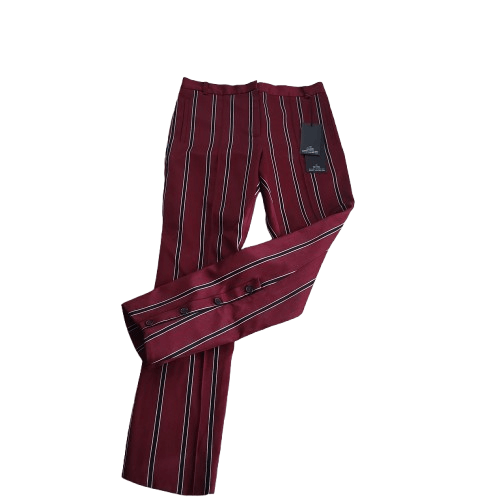 rokh FW20 Burgundy Stripe Wool Pants Size 27" / US 4 / IT 40 - 1 Thumbnail
