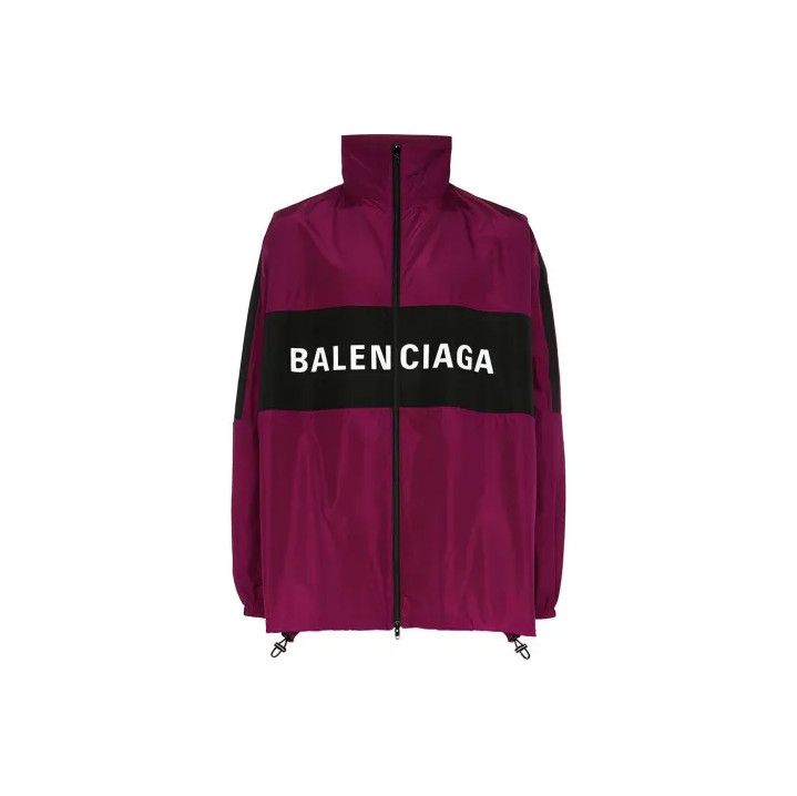 Balenciaga Balenciaga Men's Burgundy Logo Sports Jacket Size US L / EU 52-54 / 3 - 1 Thumbnail
