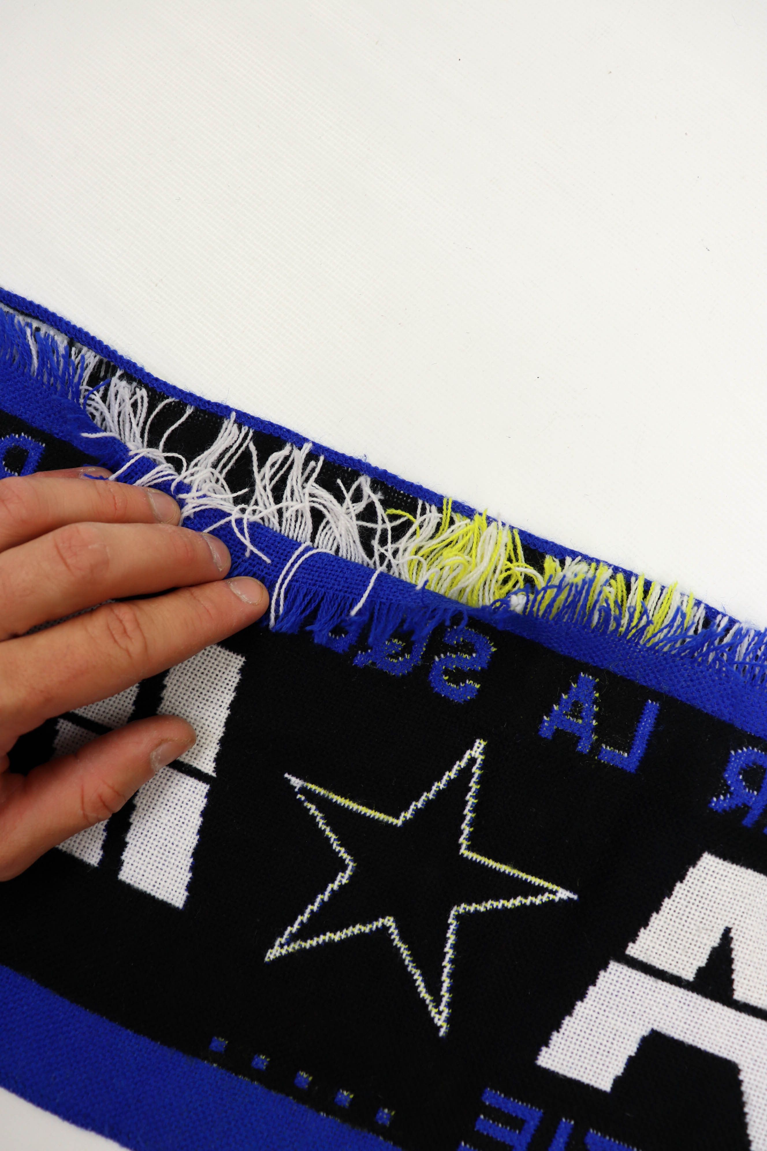 Vintage Vintage Forza Inter Blue Distressed Soccer Football Scarf Size ONE SIZE - 12 Thumbnail