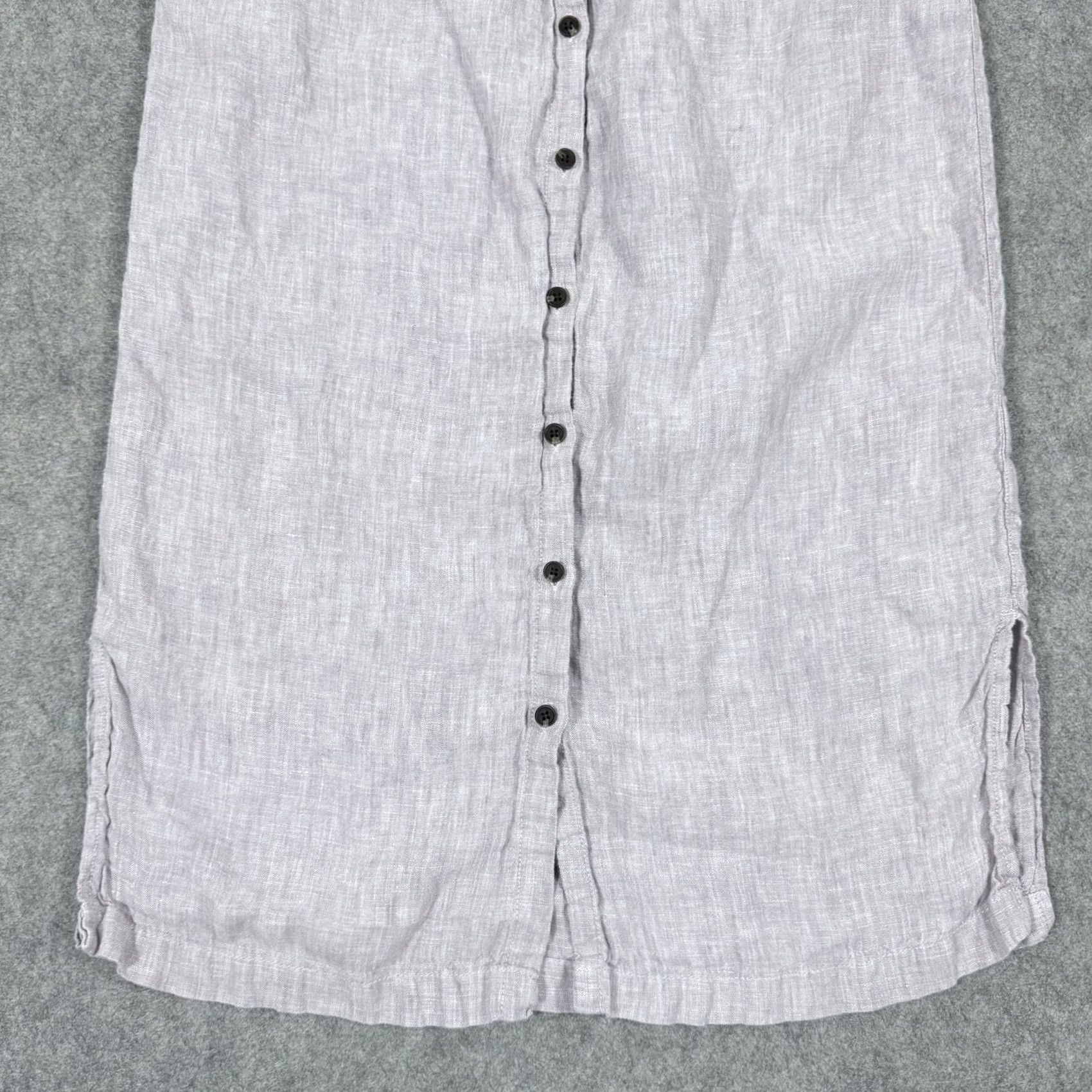 Vintage C&C California Button-Front Midi Casual Shirt Dress Women's Small Gray Shirt Dress Womens Small Gray Vintage No Size S / US 4 / IT 40 - 2 Thumbnail