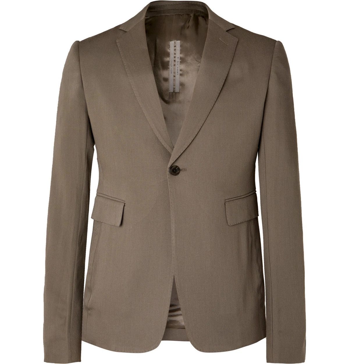 Rick Owens o1y0325 Blazer in Taupe Size US M / EU 48-50 / 2 - 1 Thumbnail