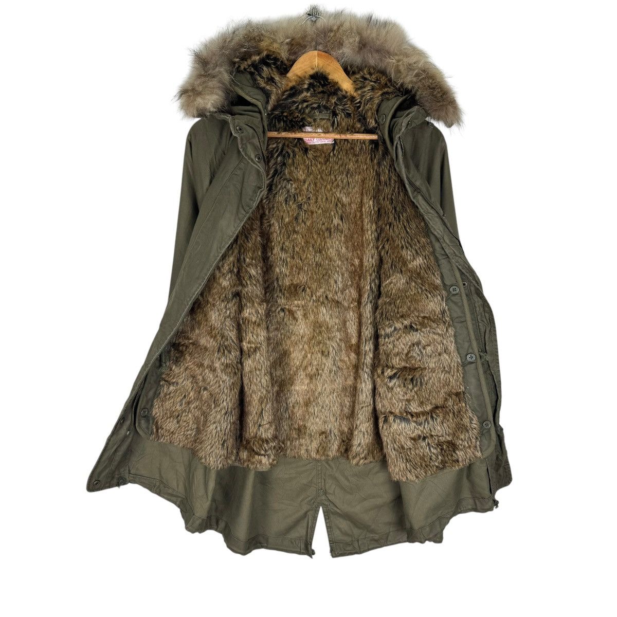 If Six Was Nine ☀️COEN FUR HOODIE FISHTAIL JACKET Size M / US 6-8 / IT 42-44 - 9 Thumbnail