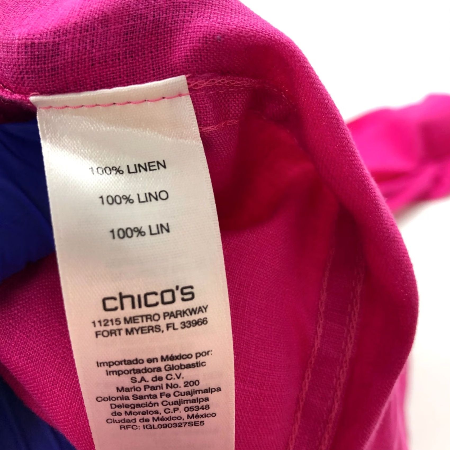 Vintage Chico's Shirt XL Pink 100% Linen Long Sleeve Button-Up Casual Womens Regular Size XL Size XL / US 12-14 / IT 48-50 - 7 Thumbnail