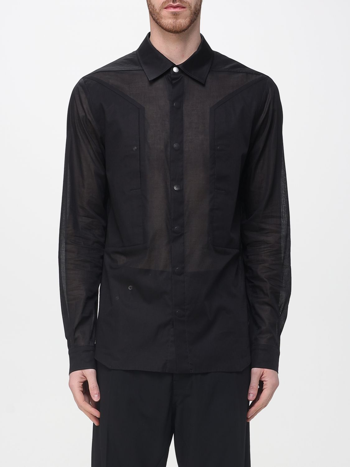 Rick Owens Rick Owens Shirt Men Black Size US M / EU 48-50 / 2 - 1 Thumbnail