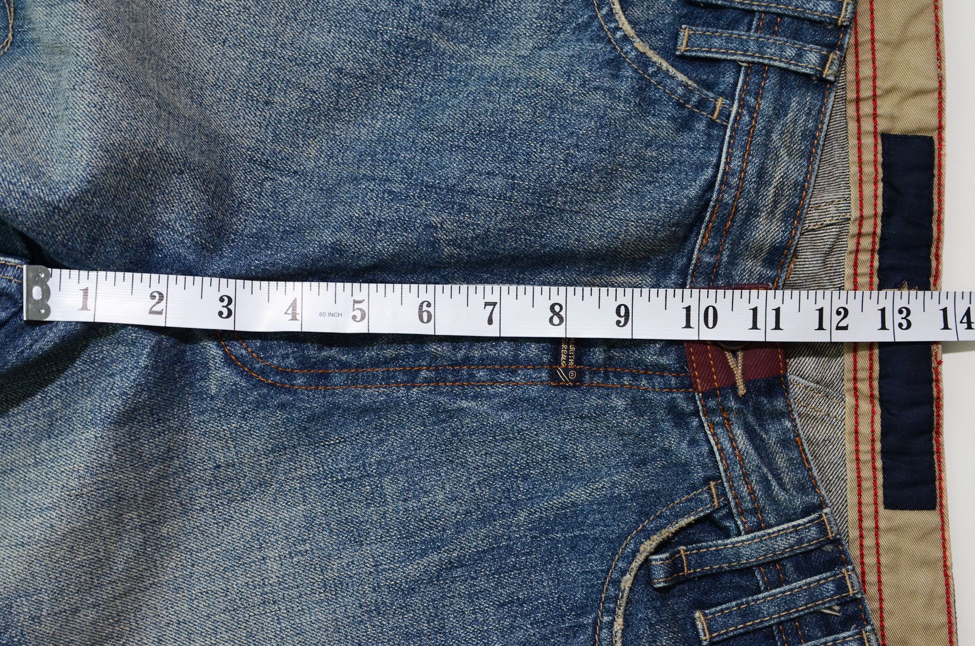 Marithe + Francois Girbaud M+FG Jorts W34 Sample item Rare Design 2006 Carft Size US 34 / EU 50 - 13 Thumbnail