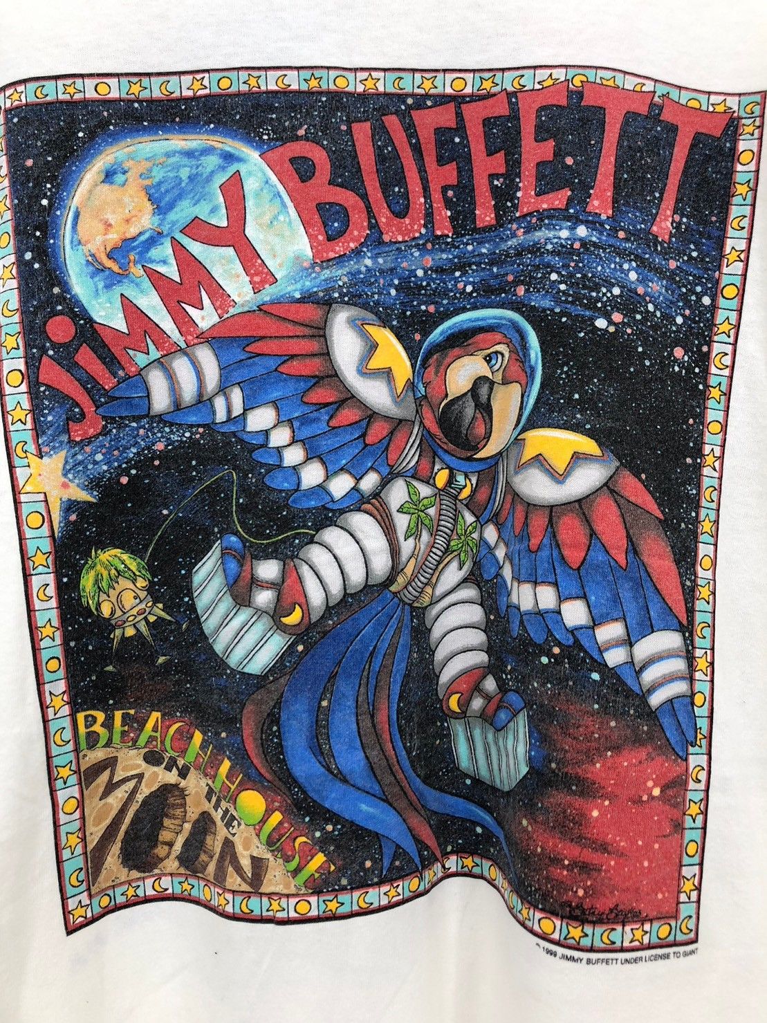 Band Tees × Vintage Vintage 1999's Jimmy Buffett Tour Beach House on the Moon BN Size US XXL / EU 58 / 5 - 5 Thumbnail
