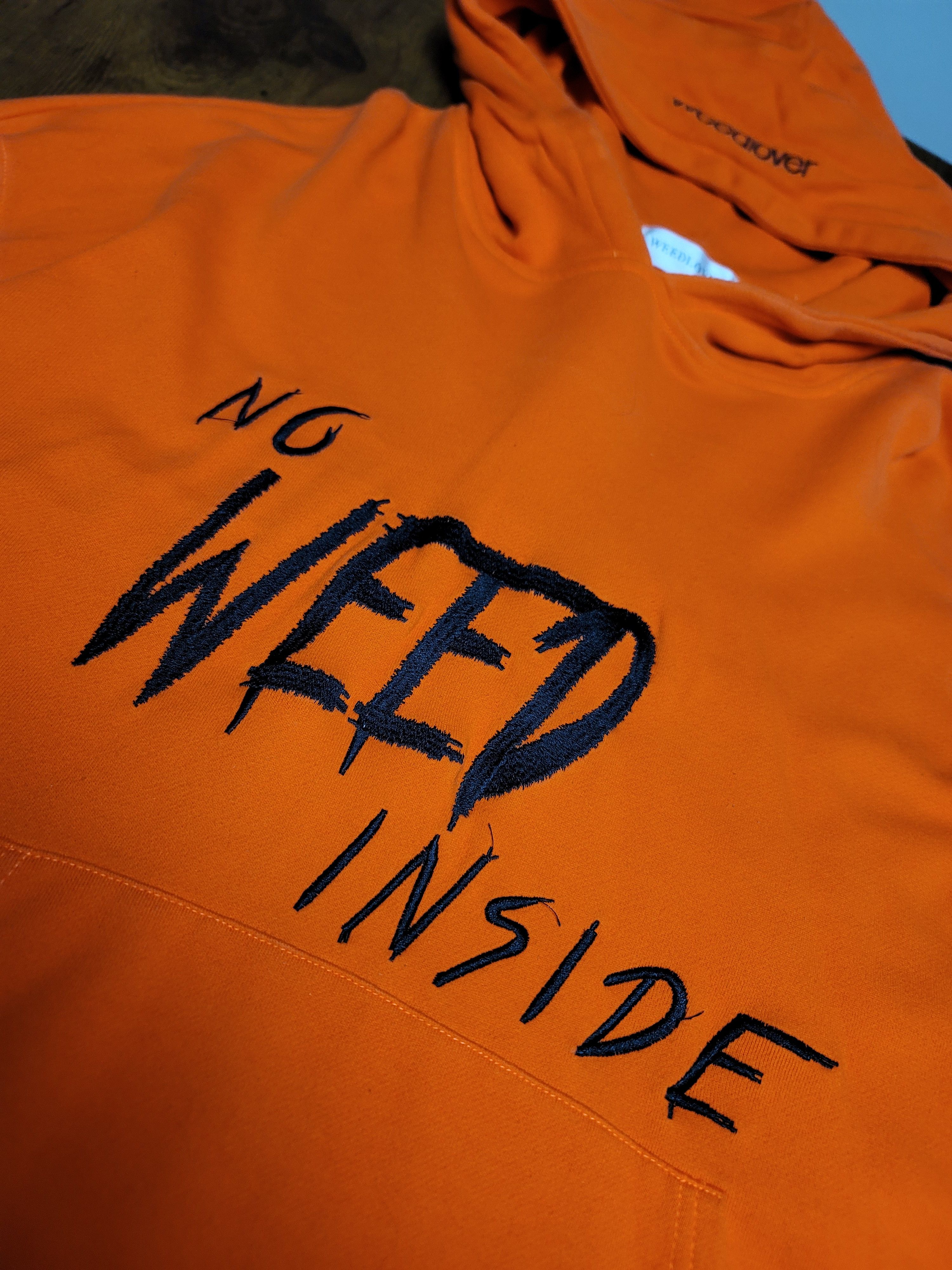 Designer Orange Weedlover Hoodie - Size L Size US L / EU 52-54 / 3 - 4 Thumbnail