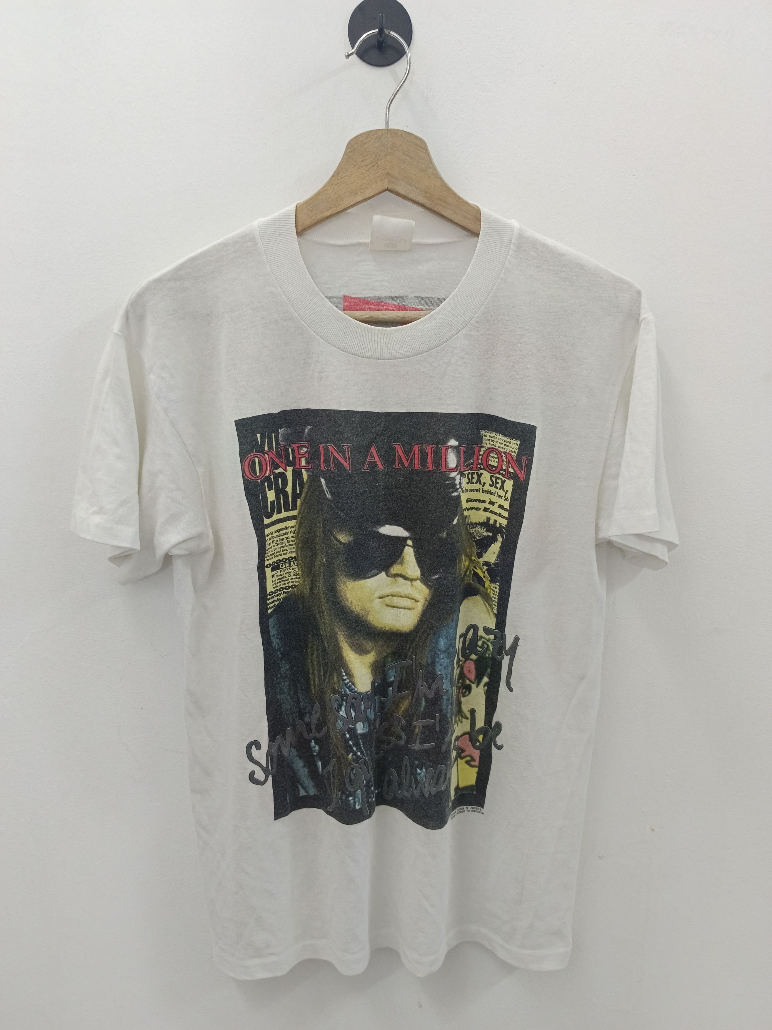 Vintage Vintage 1989 Guns N' Roses "One In A Million" Axl Rose Size US L / EU 52-54 / 3 - 1 Thumbnail