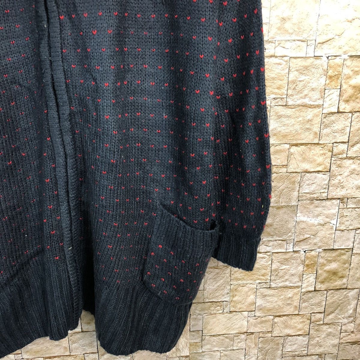 Homespun Knitwear × Japanese Brand Putietal art Dark Blue Hoodie knitwear #A270 Size L / US 10 / IT 46 - 8 Thumbnail