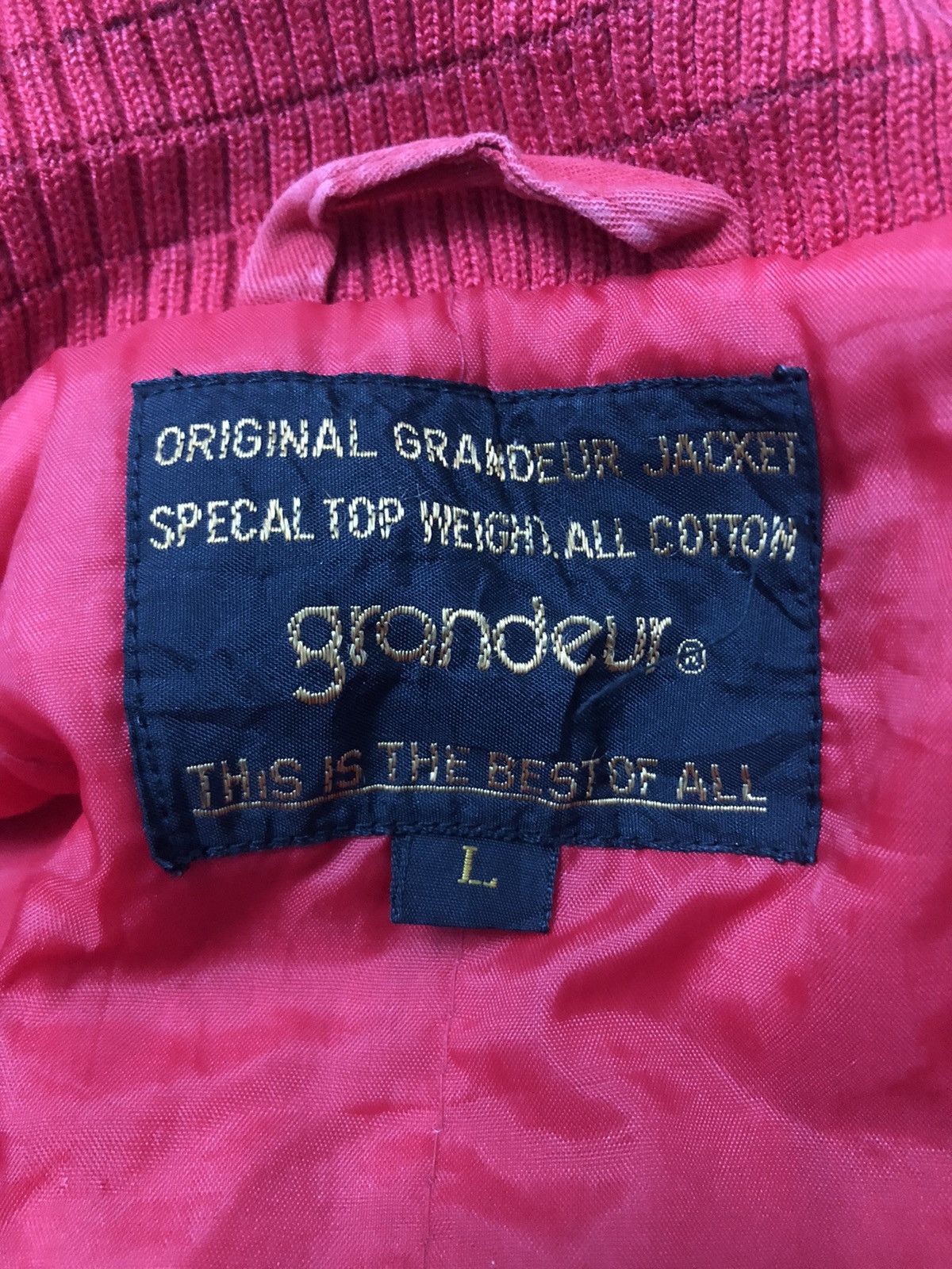 Japanese Brand × Vintage Vintage Grandeur Faded Red Flight Jacket Size US L / EU 52-54 / 3 - 6 Thumbnail