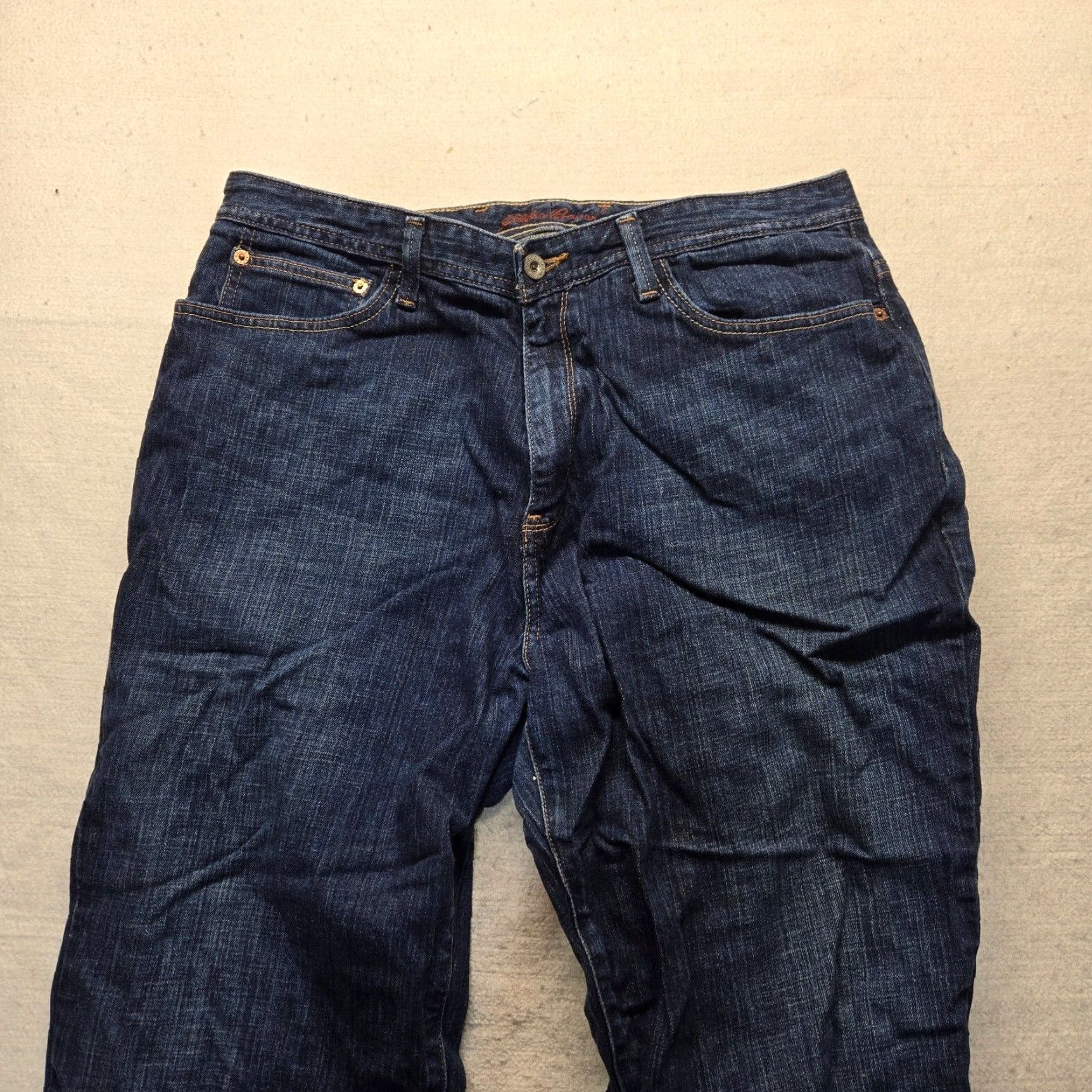 Eddie Bauer Eddie Bauer Blue Denim Jeans Dark Wash Straight Women's 16W Adult Jeans Size 38" / US 16 / IT 52 - 2 Thumbnail