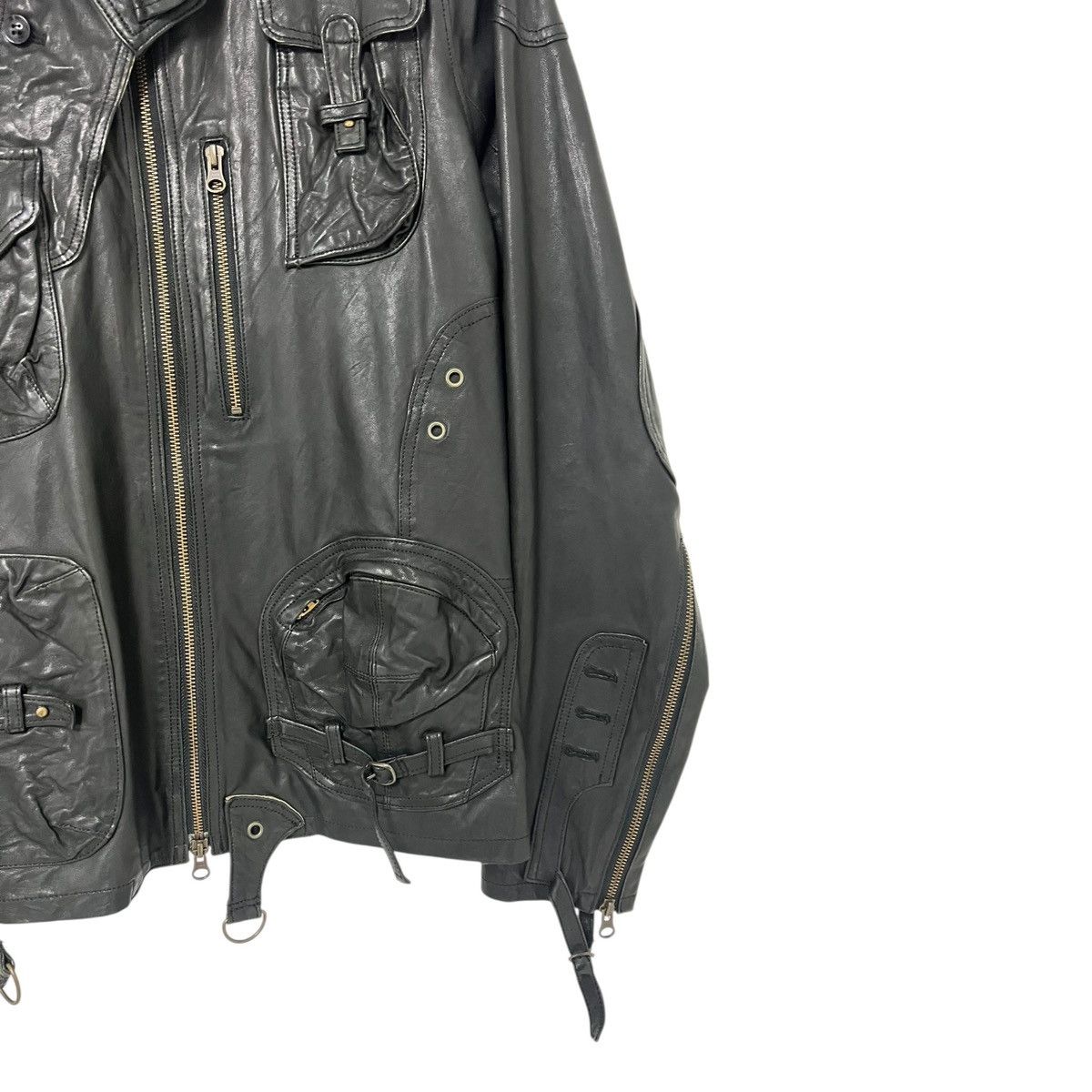 Share Spirit Homme Share spirit gasmask leather jacket Size US M / EU 48-50 / 2 - 4 Thumbnail