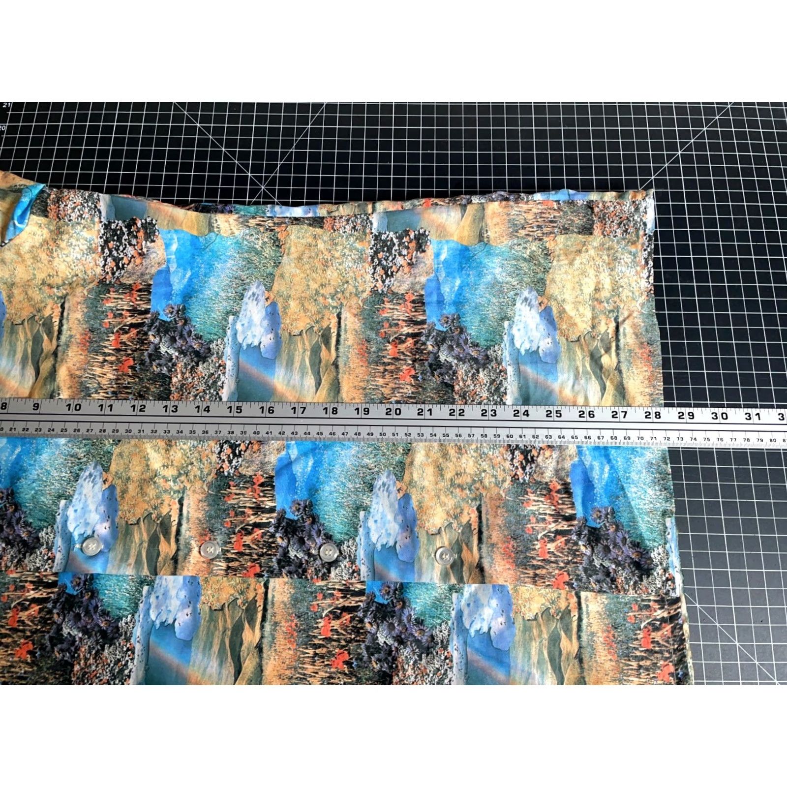 Arrow VINTAGE Arrow Shirt Mens Large 70s Joe Namath Collared Button-Up Blue Geometric Pattern Multi-Theme Nature Motif Size US L / EU 52-54 / 3 - 7 Thumbnail