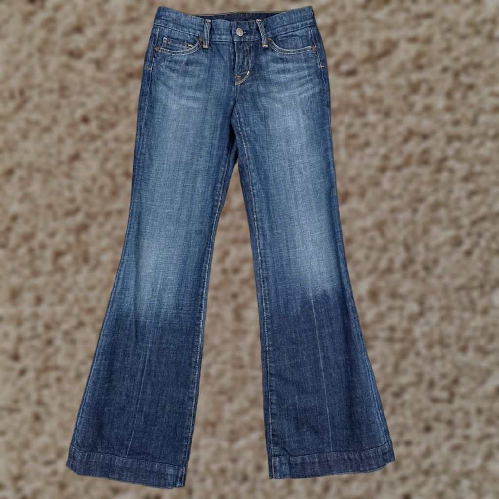 Citizens Of Humanity Citizens of Humanity Flared Jeans Women 26 Blue Denim Low Rise Distressed 26x31 Size 26" / US 2 / IT 38 - 1 Thumbnail
