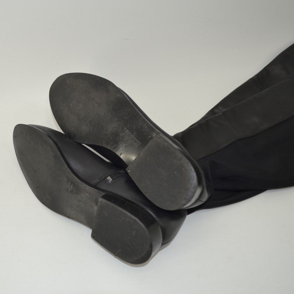 Clarks Clarks Caddy Belle Knee High Boot Leather Black Minimalist 7 Size US 7 / IT 37 - 9 Thumbnail