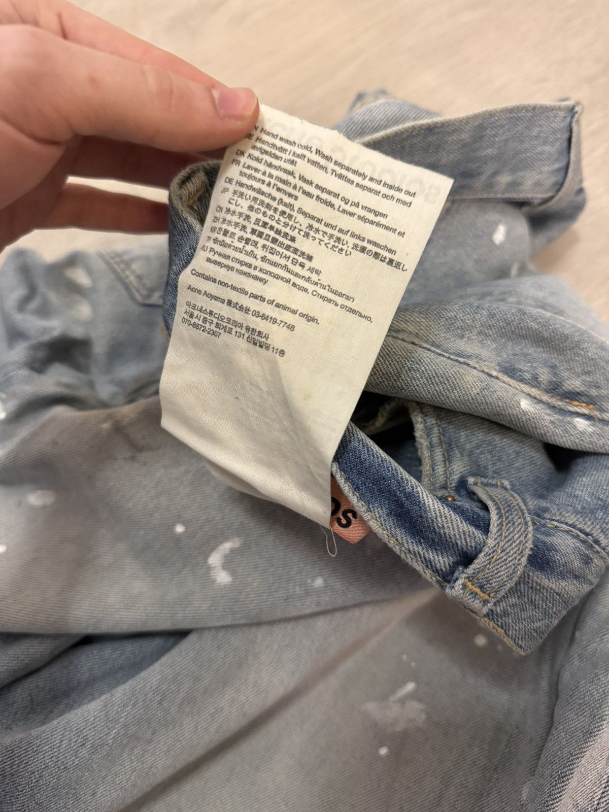 Acne Studios Acne Studios Paint Splatter Denim Size US 32 / EU 48 - 8 Thumbnail