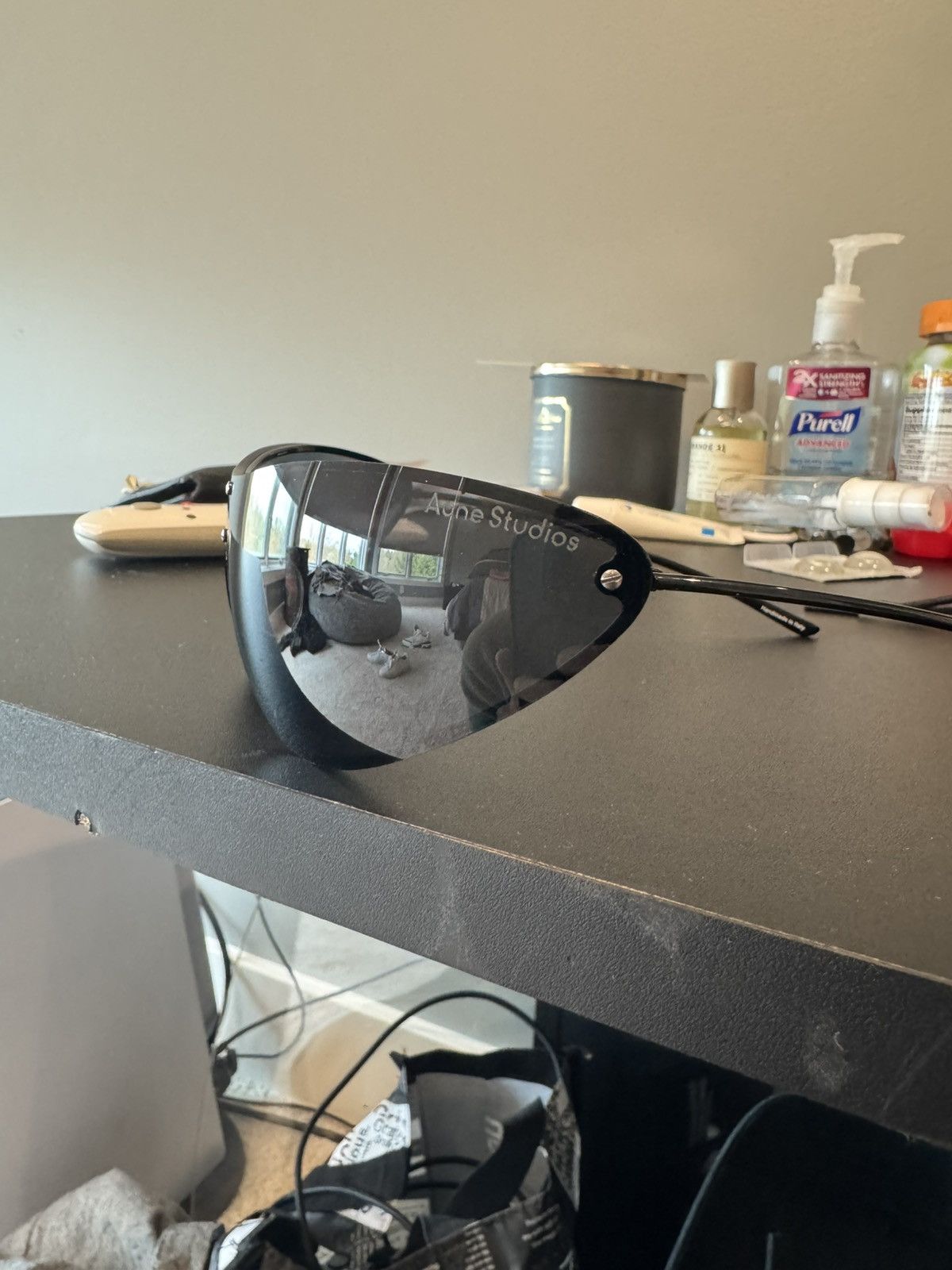 Acne Studios Acne Studios Black Metal Frame Sunglasses Size ONE SIZE - 4 Thumbnail