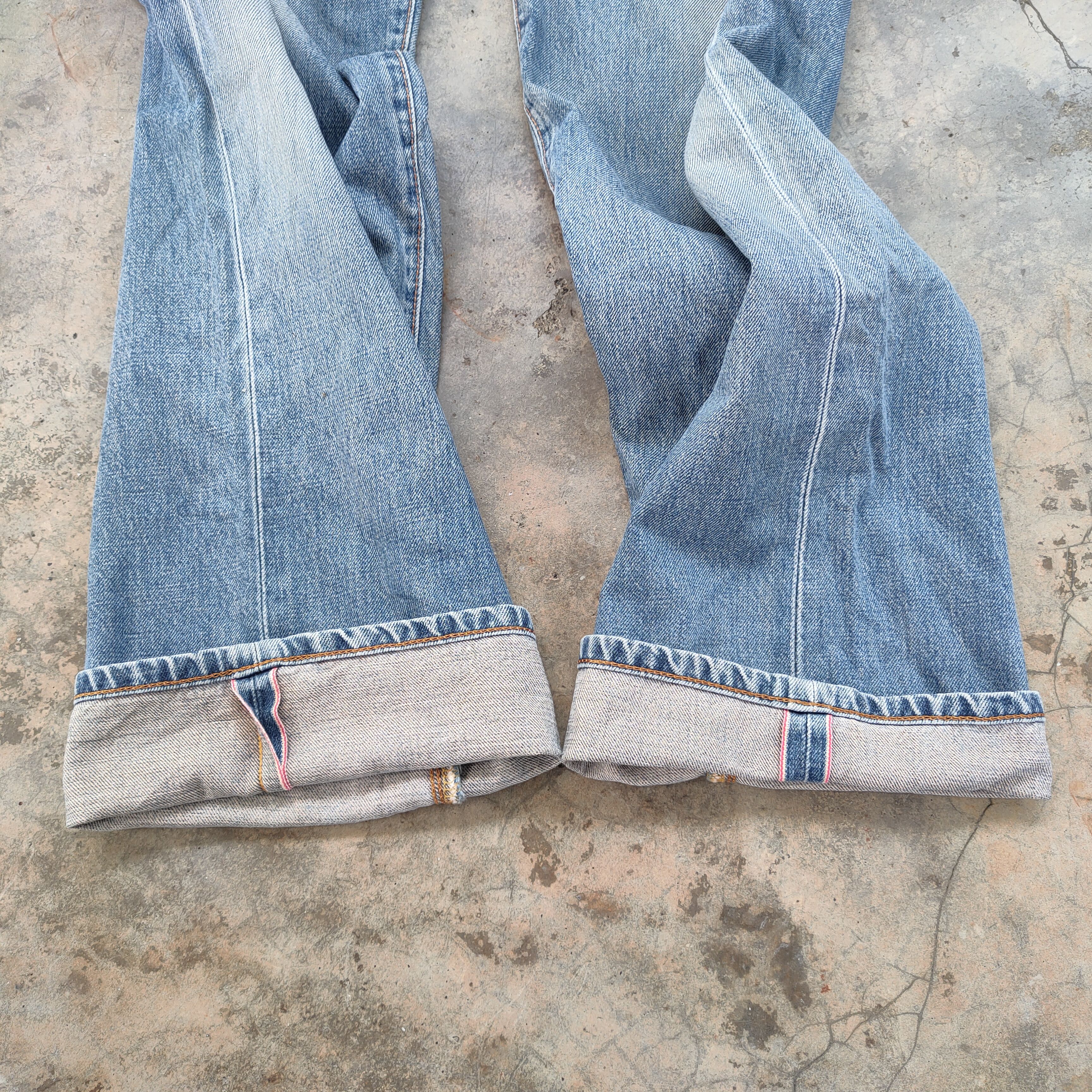 Edwin W34 VINTAGE EDWIN 505X SELVEDGE FADED DENIM PANTS Size US 34 / EU 50 - 14 Thumbnail