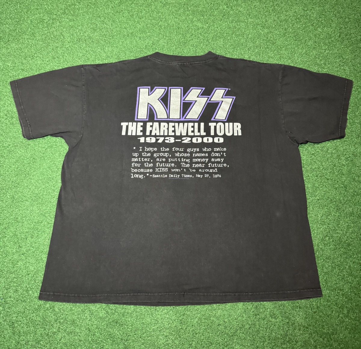 Band Tees Vintage 90s Kiss Farewell Tour XXL Boxy Purple Band T Shirt Size US XXL / EU 58 / 5 - 3 Thumbnail