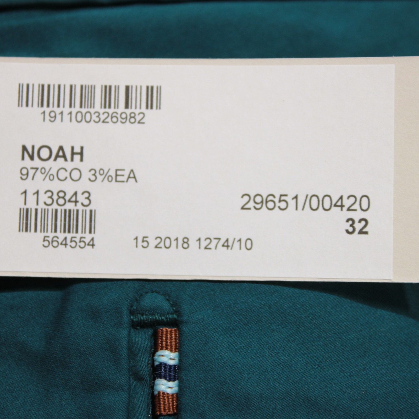 Zanella Zanella New with tags Chino Size 32 US In Blue Size US 32 / EU 48 - 4 Thumbnail