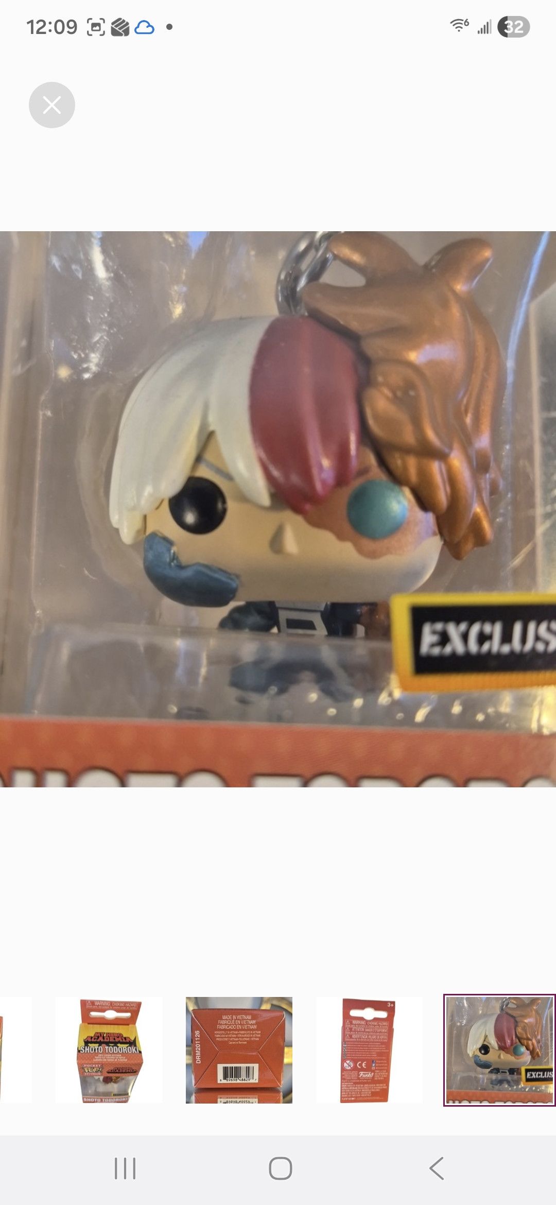 Other Funko × My Hero Academia Shoto Todoroki Pocket POP Keychain Size ONE SIZE - 5 Thumbnail