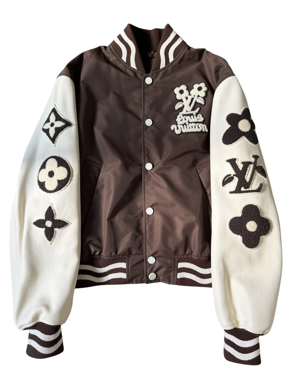 Louis Vuitton × Tyler The Creator Louis Vuitton Tyler The Creator Logo Embroidered Bomber Size US S / EU 44-46 / 1 - 1 Thumbnail