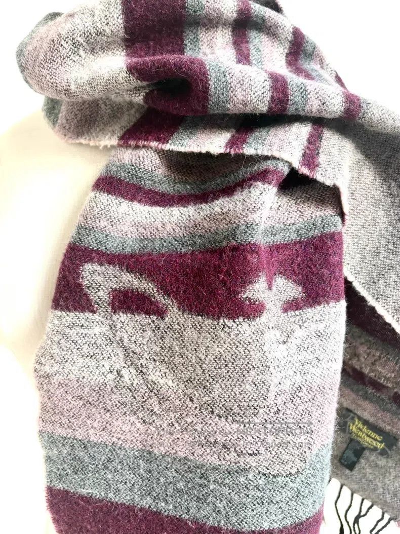 Vivienne Westwood Vivienne Westwood Vintage gray and red striped Saturn skul Size ONE SIZE - 2 Thumbnail