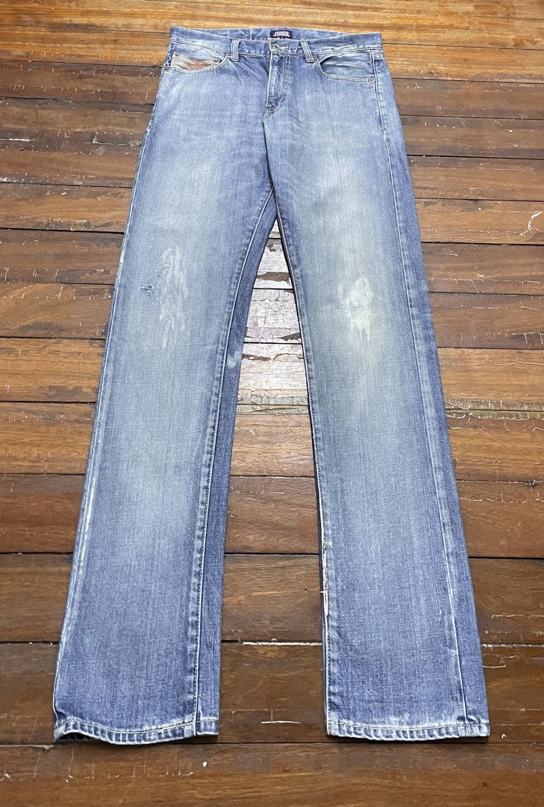 Japanese Brand × Vintage Rare Vintage Japanese Brand Purple & Yellow Jeans 2000s Size US 34 / EU 50 - 1 Thumbnail