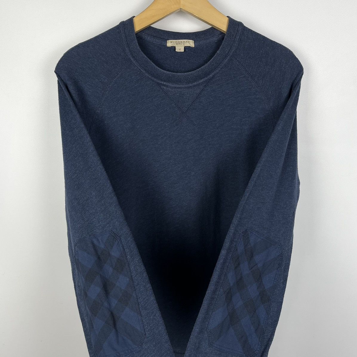 Burberry Luxury Burberry Brit Elbow Patch Checkered Sweater Size US M / EU 48-50 / 2 - 6 Thumbnail