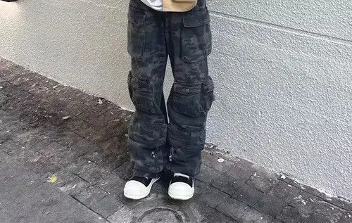 Other Retro Street Camouflage Overalls Unisex Size US 34 / EU 50 - 3 Thumbnail