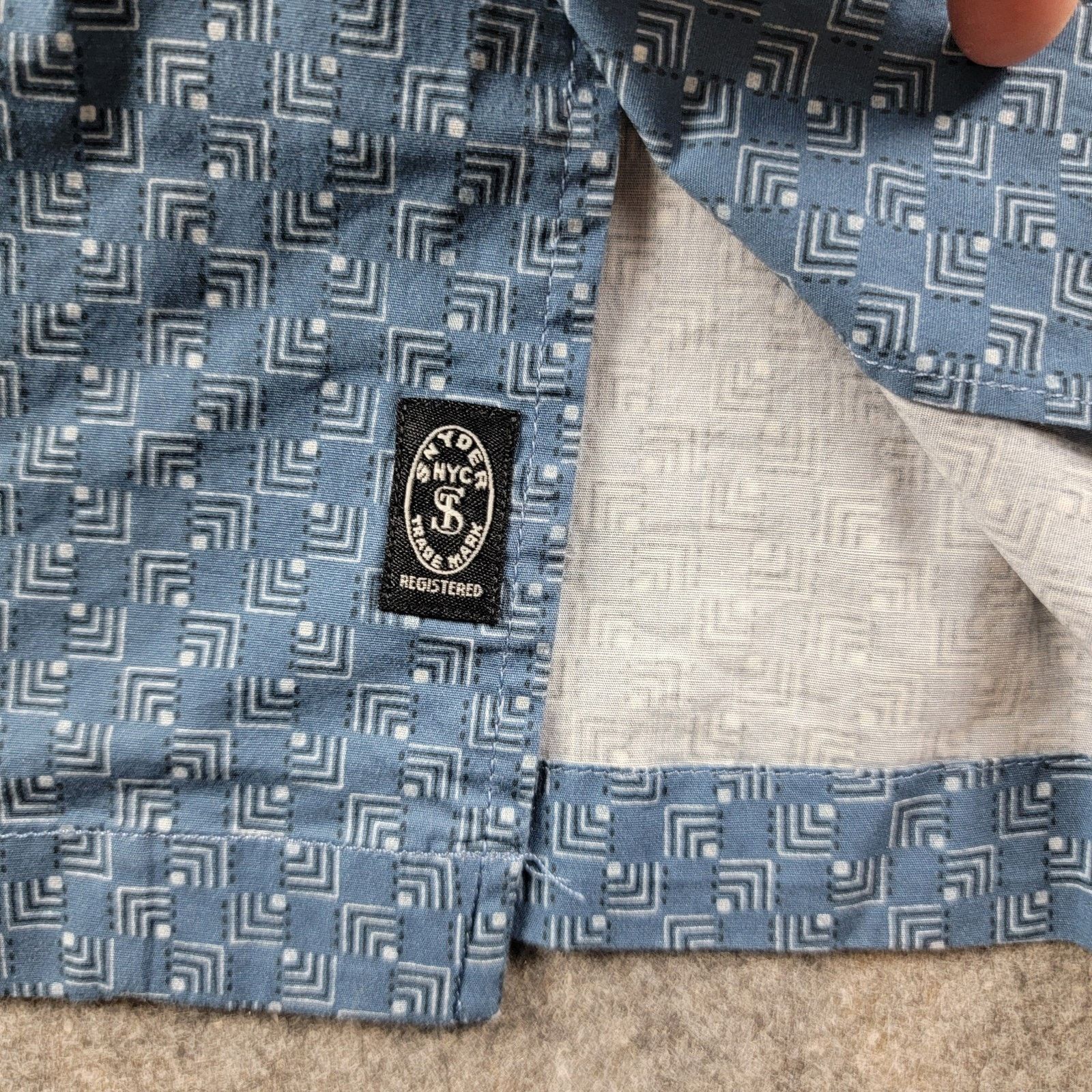 Todd Snyder Todd Snyder Square Geo Camp Collar Button Down Shirt NWT Size US L / EU 52-54 / 3 - 8 Thumbnail