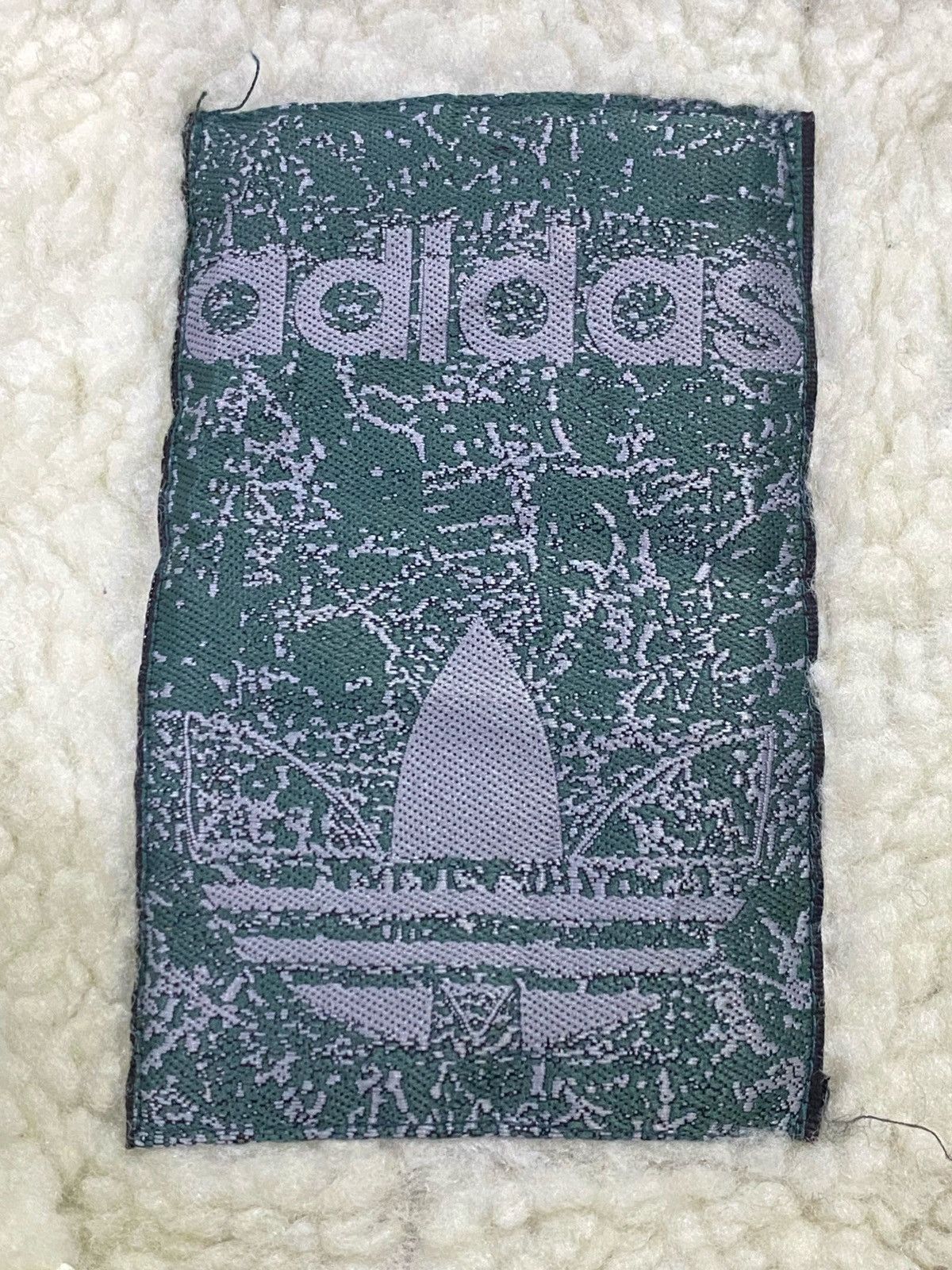 Adidas × Vintage Vintage 90s Adidas Big Logo Over Print Sherpa Jacket Size US M / EU 48-50 / 2 - 9 Thumbnail