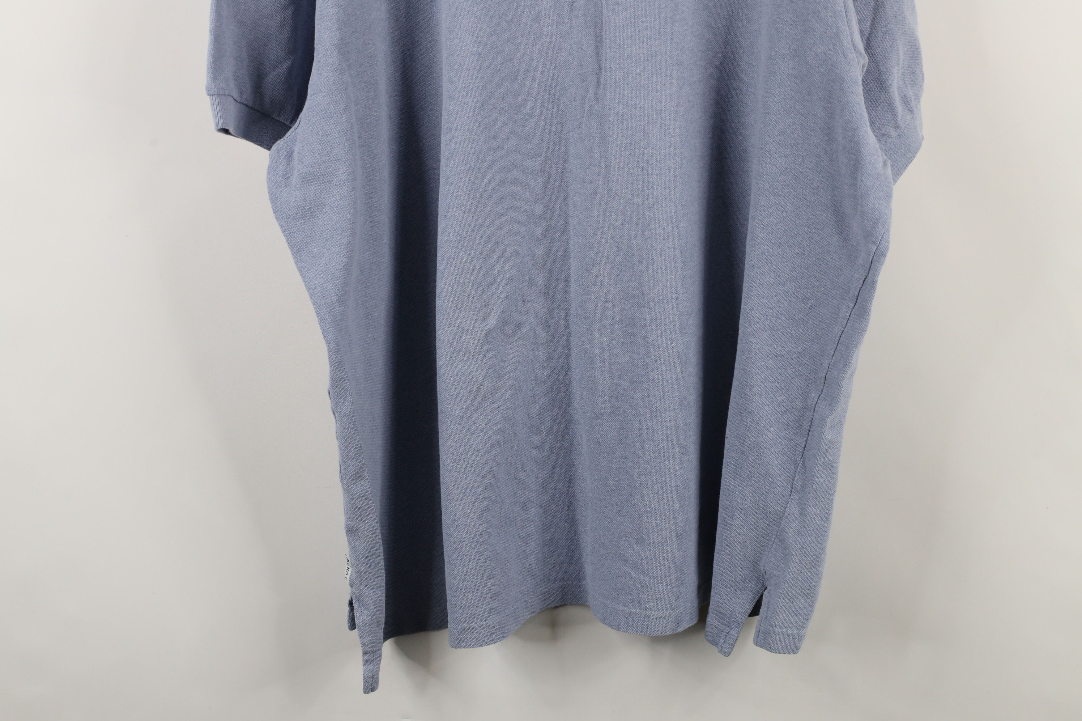 J.Crew × Vintage Vintage 90s J Crew Blank Collared Polo Shirt Blue USA Size US XXL / EU 58 / 5 - 10 Thumbnail