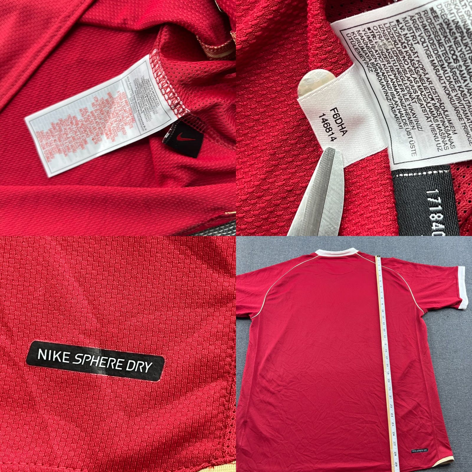 Nike Nike Manchester United Football Jersey Shirt XL Men's Red Short Sleeve Pullover Quick Dry Moisture Wicking Size US XL / EU 56 / 4 - 8 Thumbnail